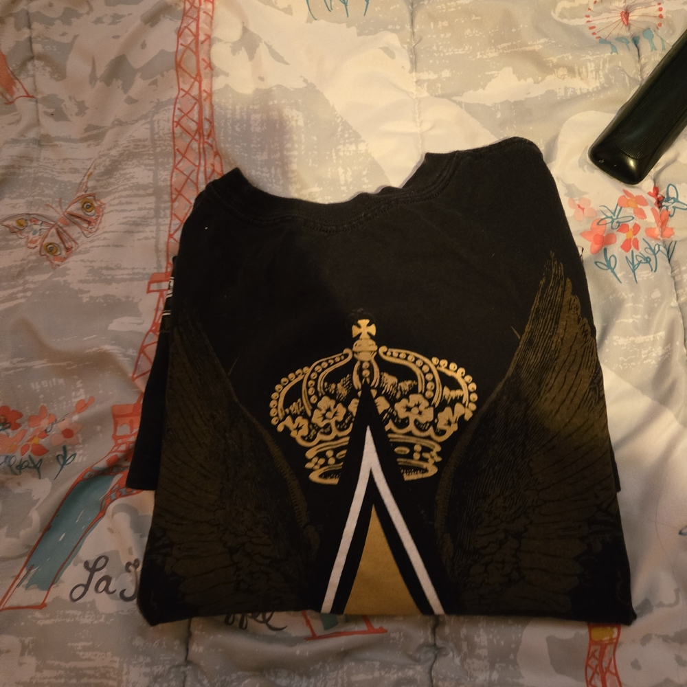 Reebok Black Cotton T-Shirt